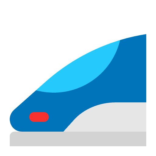 Monorail Flat Emoji from Fluent Emoji Flat Set
