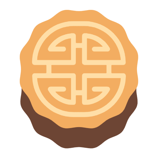 Moon Cake Flat Emoji from Fluent Emoji Flat Set