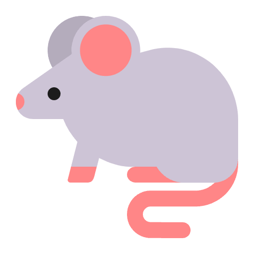 Mouse Flat Emoji from Fluent Emoji Flat Set