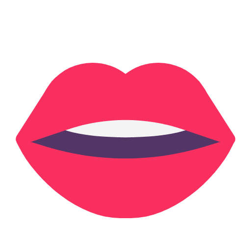 Mouth Flat Emoji from Fluent Emoji Flat Set