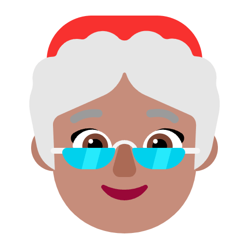 Mrs Claus Flat Medium Emoji from Fluent Emoji Flat Set