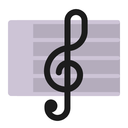 Musical Score Flat Emoji from Fluent Emoji Flat Set