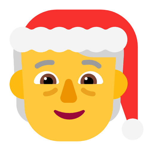 Mx Claus Flat Default Emoji from Fluent Emoji Flat Set