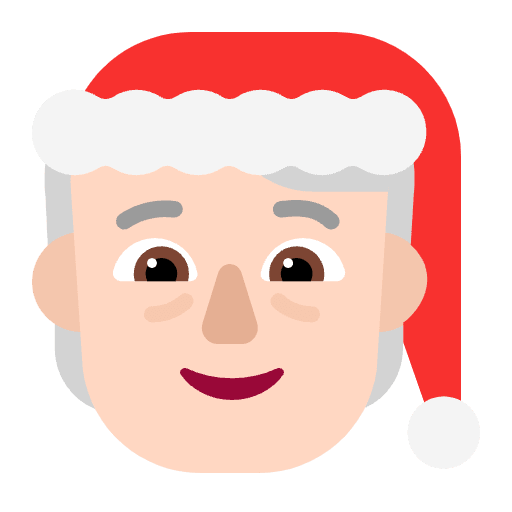Mx Claus Flat Light Emoji from Fluent Emoji Flat Set