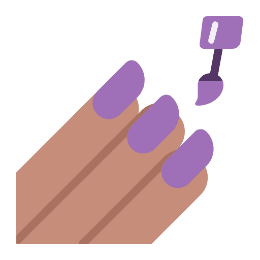 Nail Polish Flat Medium Emoji from Fluent Emoji Flat Set