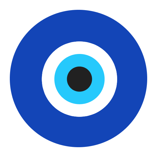 Nazar Amulet Flat Emoji from Fluent Emoji Flat Set