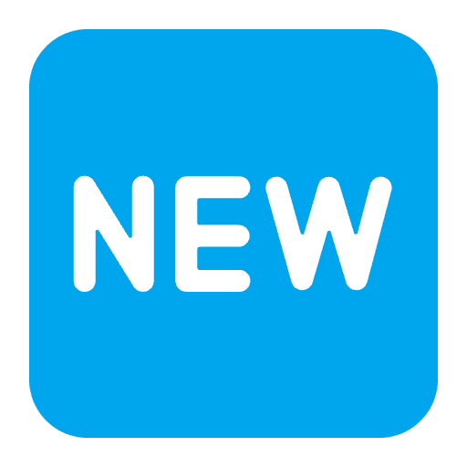 New Button Flat Emoji from Fluent Emoji Flat Set