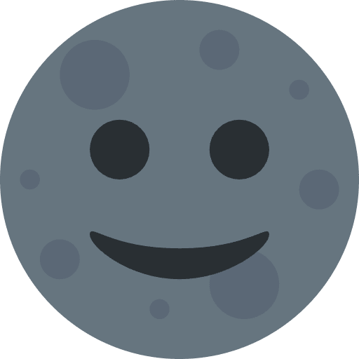 New Moon Face Emoji from Twemoji Set