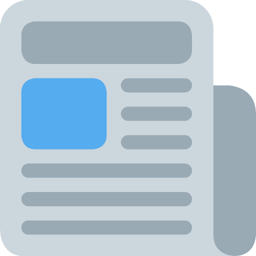 Newspaper Emoji from Twemoji Emoji Set