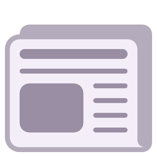Newspaper Flat Emoji from Fluent Emoji Flat Set