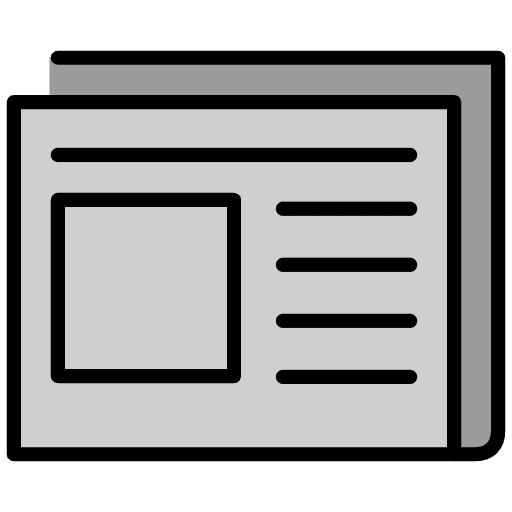 Newspaper Emoji from OpenMoji Emoji Set