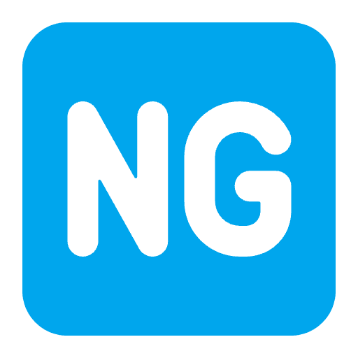 Ng Button Flat Element from Fluent Emoji Flat Set