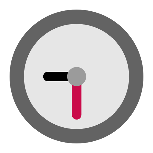 Nine Thirty Flat Emoji from Fluent Emoji Flat Set
