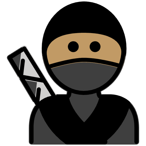 Ninja Medium Skin Tone Emoji from OpenMoji Emoji Set