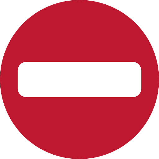 No Entry Emoji from Twemoji Emoji Set