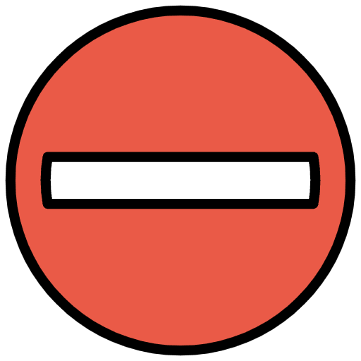 No Entry Element from OpenMoji Emoji Set