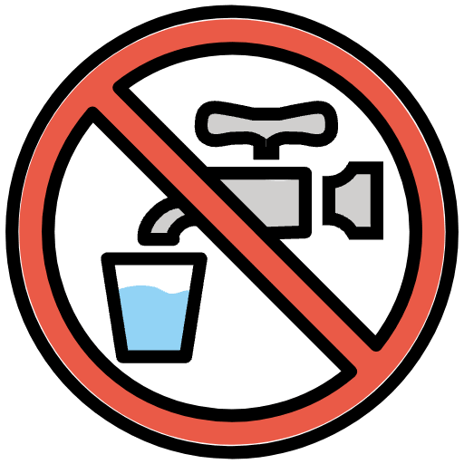 Non Potable Water Emoji from OpenMoji Set