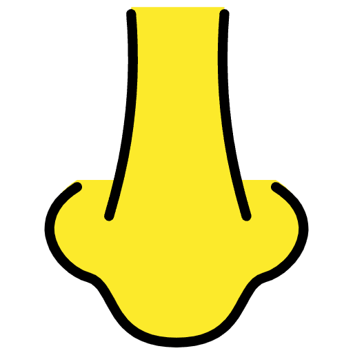 Nose Emoji from OpenMoji Set