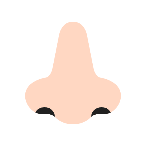 Nose Flat Light Emoji from Fluent Emoji Flat Set