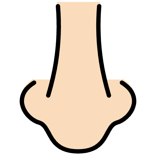 Nose Light Skin Tone Element from OpenMoji Emoji Set