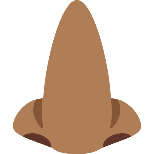 Nose Medium Dark Skin Tone Emoji from Twemoji Set