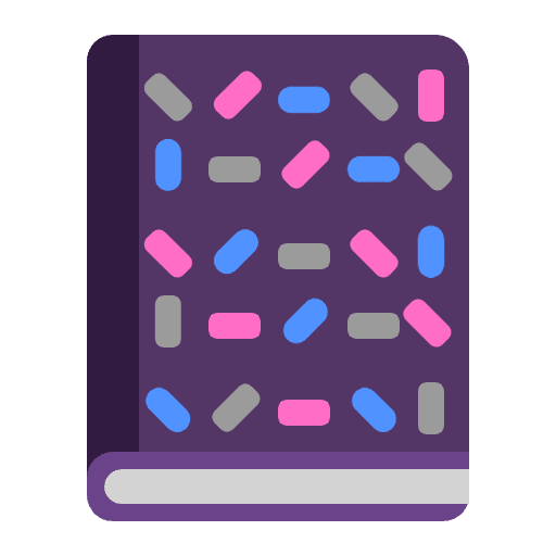 Notebook With Decorative Cover Flat Emoji from Fluent Emoji Flat Set