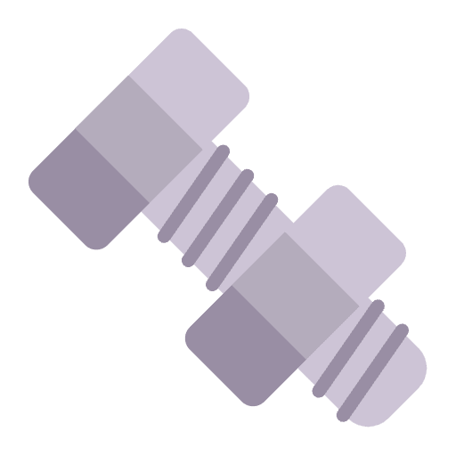 Nut And Bolt Flat Emoji from Fluent Emoji Flat Set