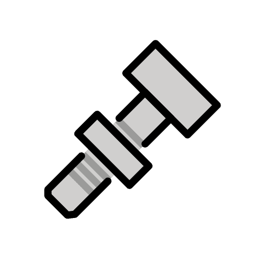 Nut And Bolt Emoji from OpenMoji Emoji Set