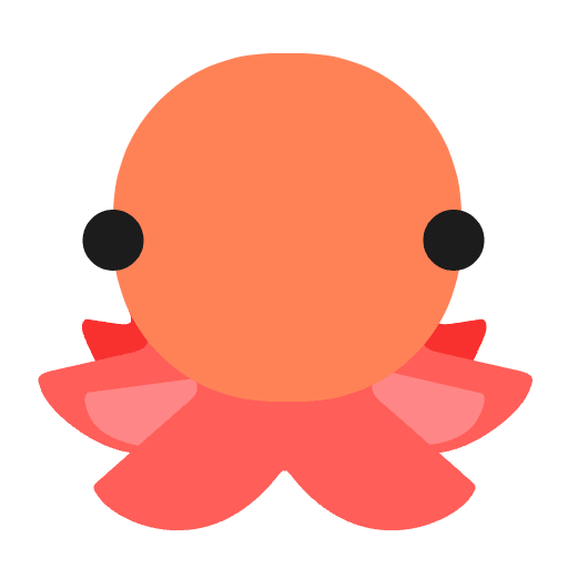 Octopus Flat Emoji from Fluent Emoji Flat Set