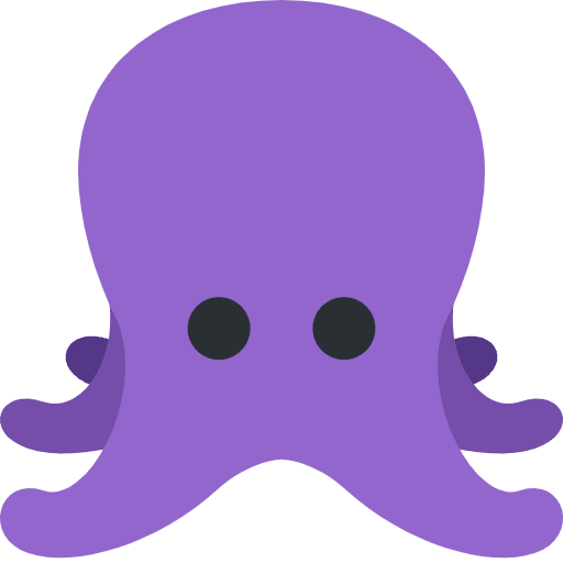 Octopus Emoji from Twemoji Emoji Set