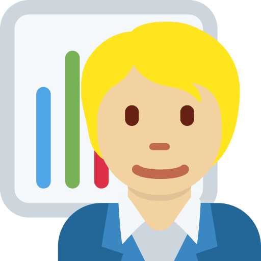 Office Worker Medium Light Skin Tone Element from Twemoji Emoji Set