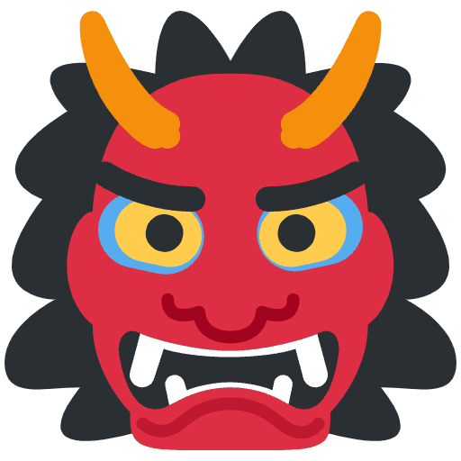 Ogre Emoji from Twemoji Emoji Set