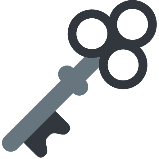 Old Key Emoji from Twemoji Emoji Set