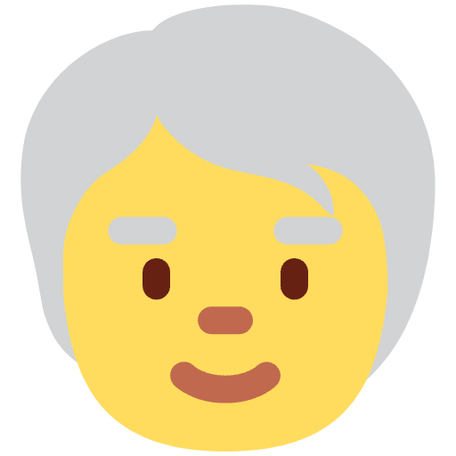 Older Person Emoji from Twemoji Emoji Set