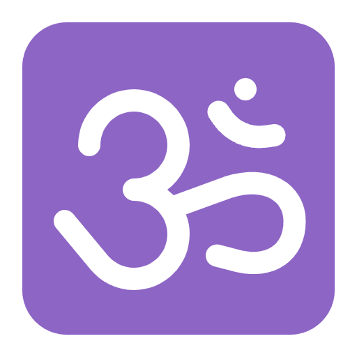 Om Flat Emoji from Fluent Emoji Flat Set