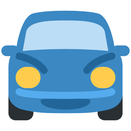 Oncoming Automobile Element from Twemoji Emoji Set