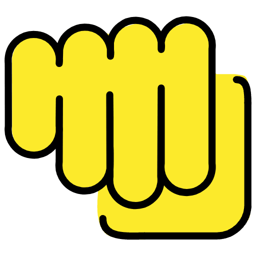 Oncoming Fist Element from OpenMoji Emoji Set