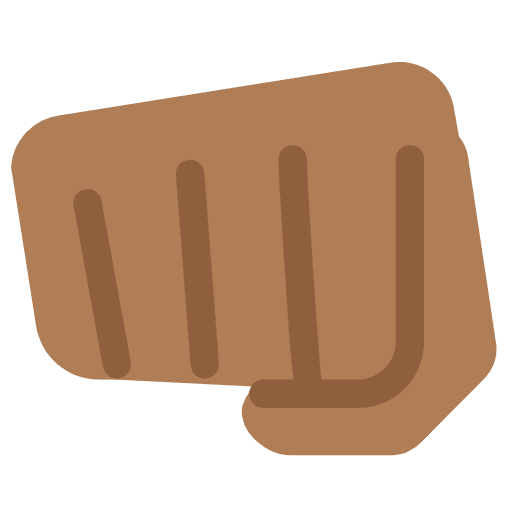 Oncoming Fist Medium Dark Skin Tone Emoji from Twemoji Emoji Set