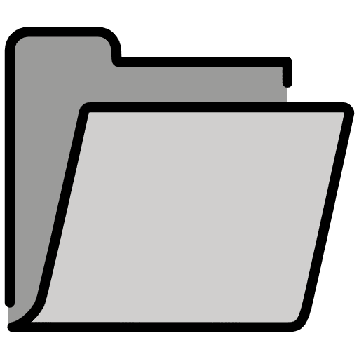 Open File Folder Emoji from OpenMoji Emoji Set