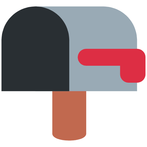 Open Mailbox With Lowered Flag Emoji from Twemoji Set