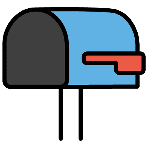Open Mailbox With Lowered Flag Emoji from OpenMoji Set
