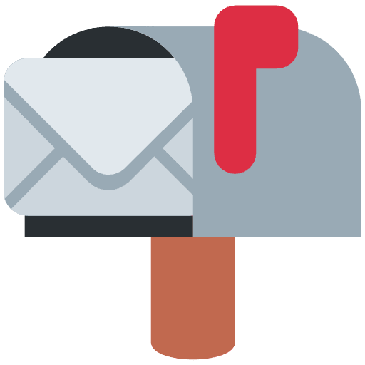 Open Mailbox With Raised Flag Emoji from Twemoji Set