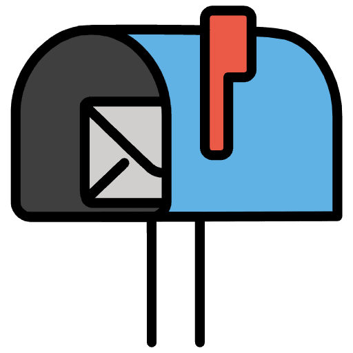 Open Mailbox With Raised Flag Emoji from OpenMoji Set