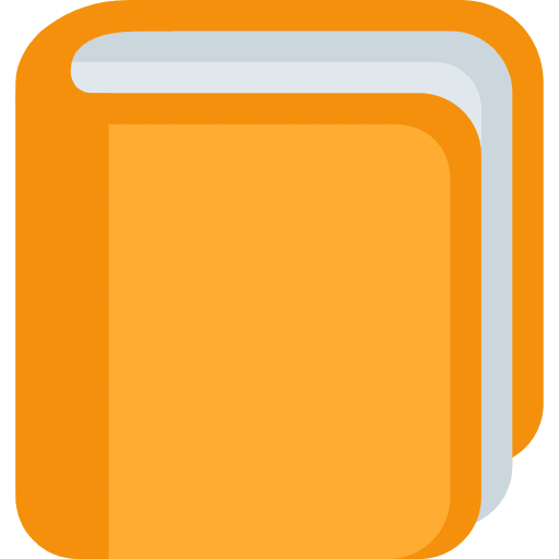 Orange Book Emoji from Twemoji Emoji Set