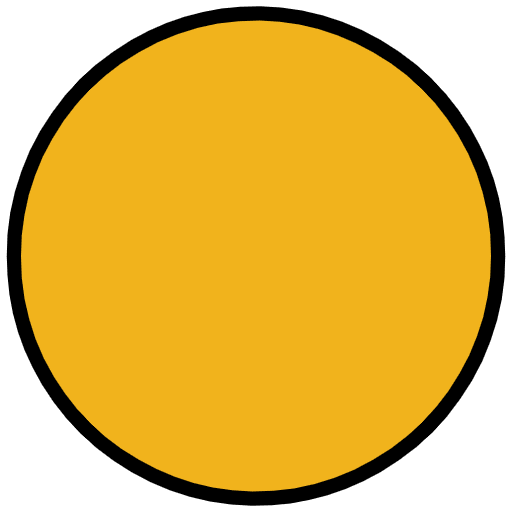 Orange Circle Emoji from OpenMoji Set