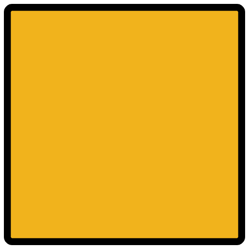 Orange Square Element from OpenMoji Emoji Set