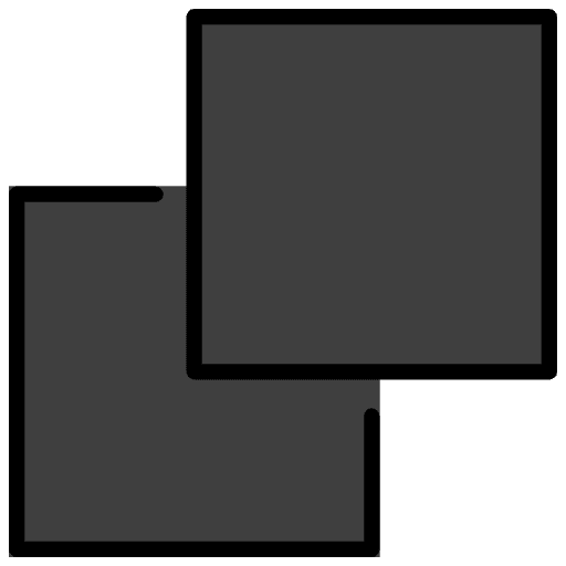 Overlapping Black Squares Element from OpenMoji Emoji Set