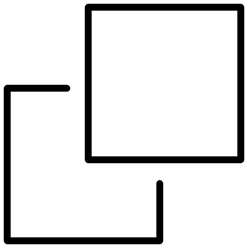 Overlapping White Squares Element from OpenMoji Emoji Set