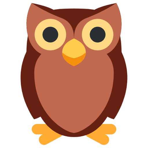 Owl Emoji from Twemoji Set