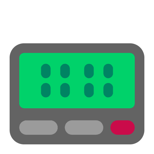 Pager Flat Emoji from Fluent Emoji Flat Set